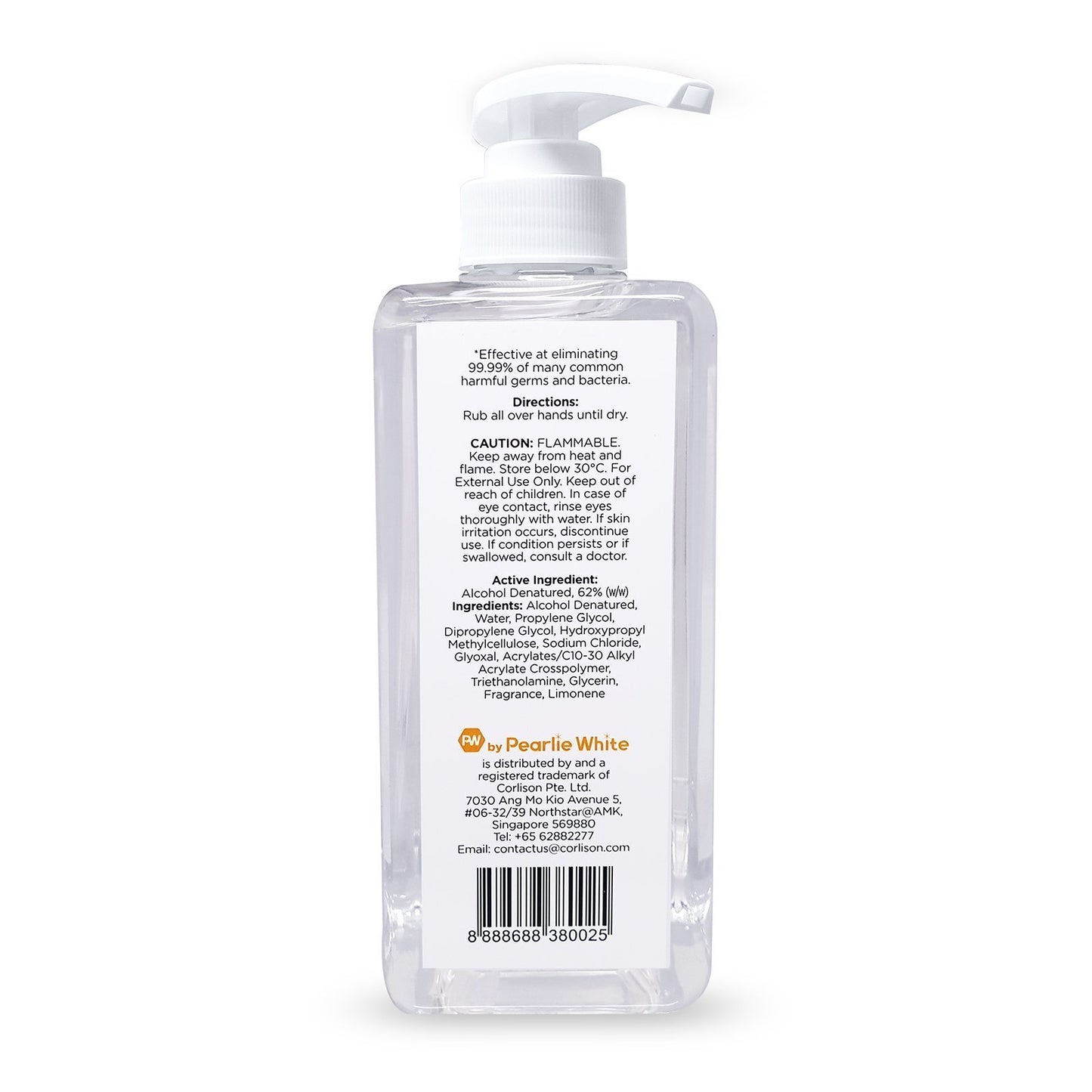 Hand Sanitizer by Pearlie White 500ml